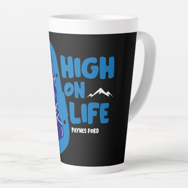 Paynes Ford Alpinism New Zealand Latte Mug (Right Angle)