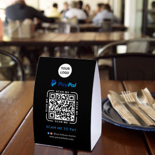 Paypal QR Code Payment Scan to Pay Business Logo