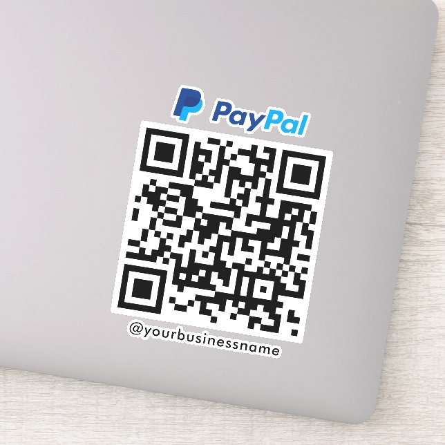 Paypal QR Code Payment Scan to Pay White (Detail)
