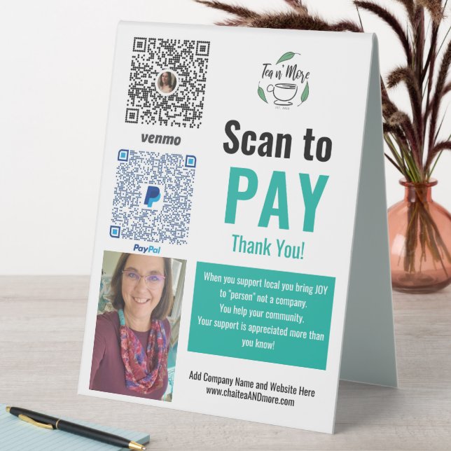 PayPal Venmo Business Transactions Pay Here (In SItu (Table))