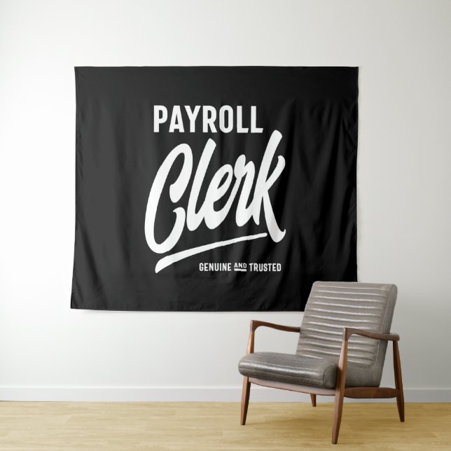 Payroll Clerk Job Title Gift Tapestry (In Situ (Horizontal))