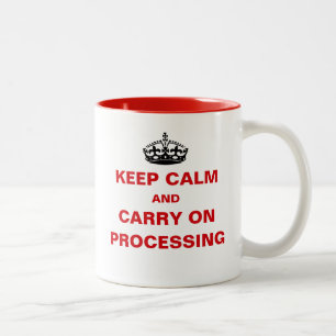 Payroll Keep Calm Pay Day Processing Funny Office Two-Tone Coffee Mug