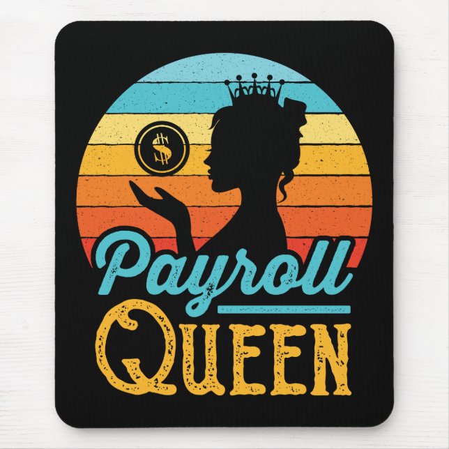 Payroll Queen Women Mouse Mat (Front)