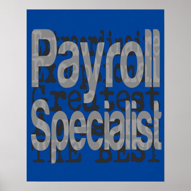 Payroll Specialist Extraordinaire Poster (Front)