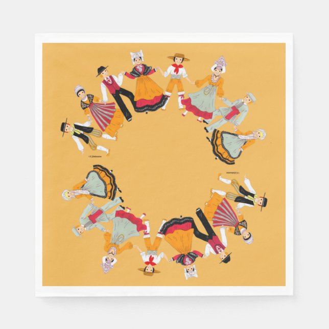 Pays de Loire, France Napkin (Front)