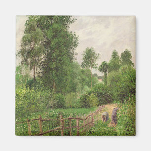 Paysage, temps gris a Eragny Magnet