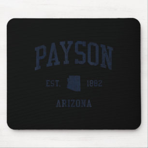 Payson Az Jn1 Vintage Athletic Blue Design  Mouse Mat