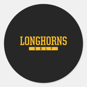 Payson Longhorns Golf Hs  Classic Round Sticker
