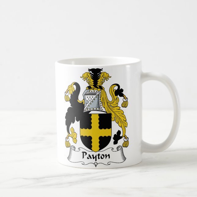 Payton Family Crest Coffee Mug (Right)