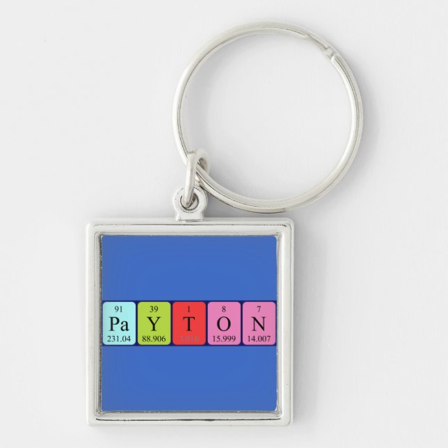 Payton periodic table name keyring (Front)