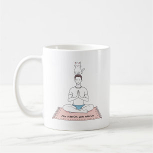 Paz Interior, Gato Exterior Coffee Mug
