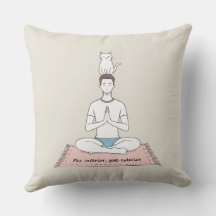 Paz Interior, Gato Exterior Cushion