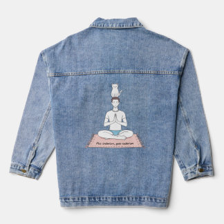 Paz Interior, Gato Exterior Denim Jacket
