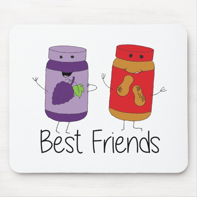 PB and J Best Friends- Colour Mouse Mat (Front)