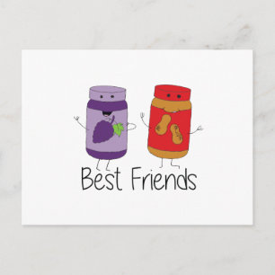 PB and J Best Friends Pb and J BFF Drawing Postcard
