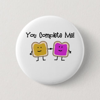 PB & J 6 CM ROUND BADGE