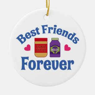 PB&J BFF CERAMIC TREE DECORATION