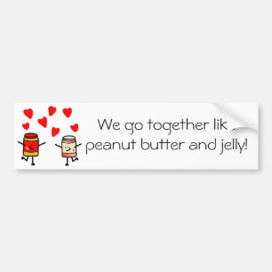 "PB&J Love" Bumper Sticker