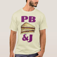PB&J Peanut Butter and Jelly Sandwich T-Shirt