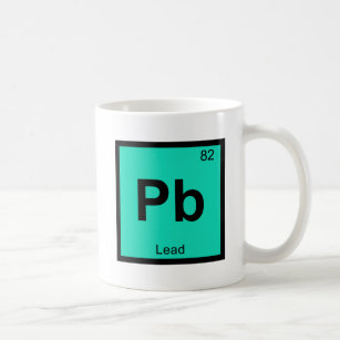 Pb - Lead Chemistry Periodic Table Symbol Element Coffee Mug