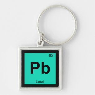 Pb - Lead Chemistry Periodic Table Symbol Element Key Ring
