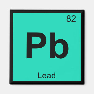 Pb - Lead Chemistry Periodic Table Symbol Element Magnet
