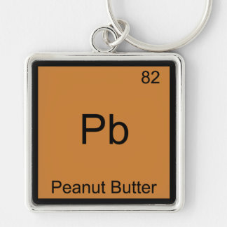 Pb - Peanut Butter Funny Element Chemistry T-Shirt Key Ring