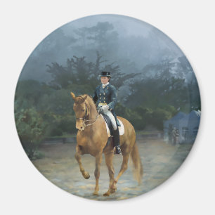 PB Piaffe Dressage Horse Art Magnet