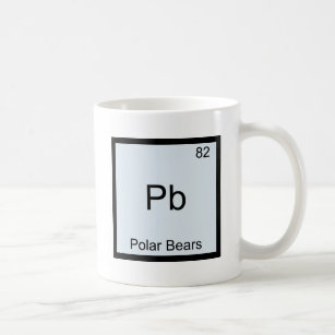 Pb - Polar Bears Funny Chemistry Element Symbol Coffee Mug