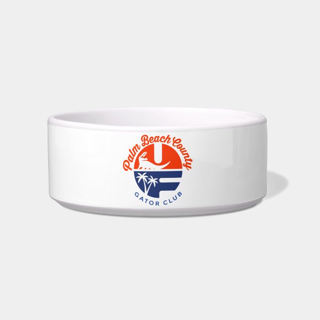 PBC Gator Club® ceramic pet bowl (Front)