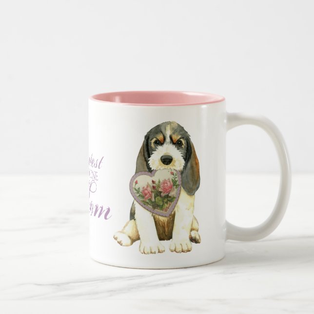 PBGV Heart Mum Two-Tone Coffee Mug (Right)