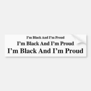 PBI - Black and Proud Bumper Sticker