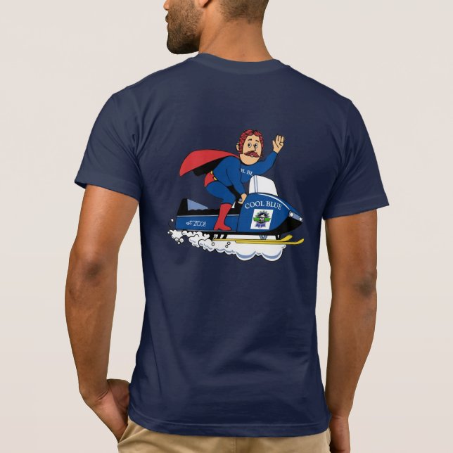 PBR Snowmbile Guy TEAM T-Shirt (Back)