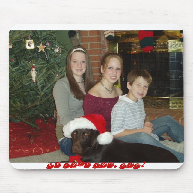 PC090016, WE LOVE YOU, DAD! MOUSE MAT (Front)