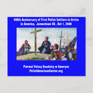 PC 400th Anniversary First Polish Settlers Postcard