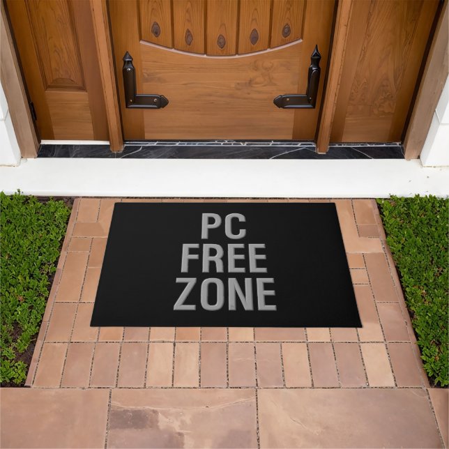 PC Free Zone black doormat (Outdoor)