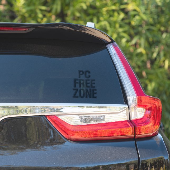 PC Free Zone contour sticker (Car Side)