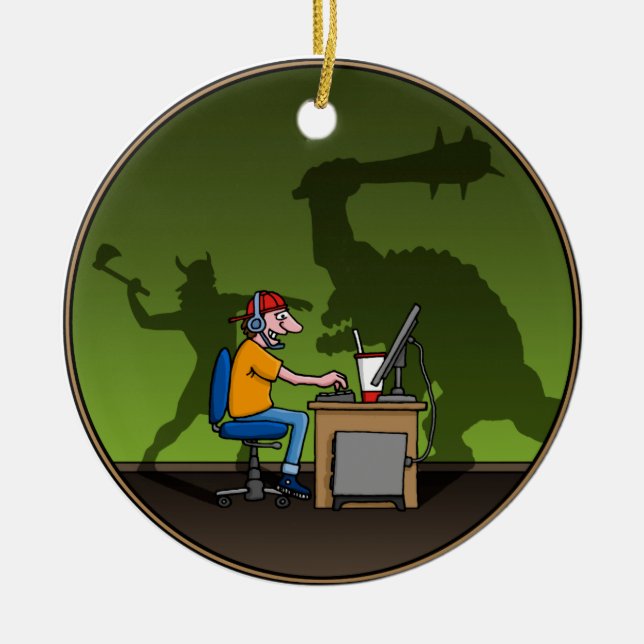 PC Gamer Ceramic Tree Decoration (Front)