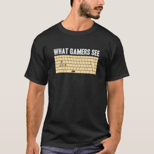PC Gamer WASD Meme What Gamers See Funny Video Gam T-Shirt