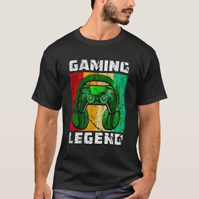 Pc Gaming Legend Son Brother Video Games N Gamer T-Shirt (Front)