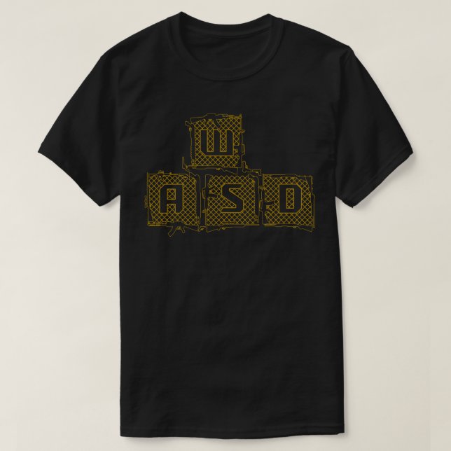 PC Gaming WASD FPS Gamer  T-Shirt (Design Front)