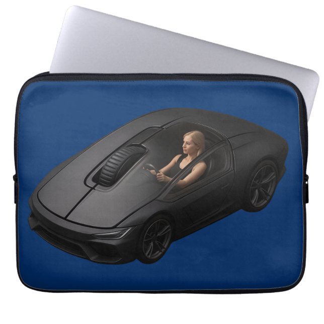 PC Mouse–Car: Click at the speed of a supercar Laptop Sleeve (Front)