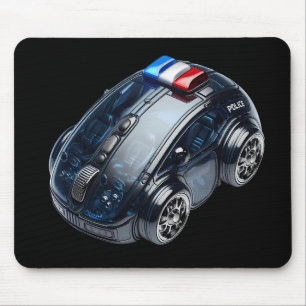 PC Mouse–Car: Police Vehicle Mouse Mat