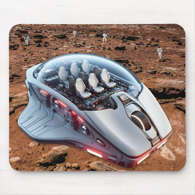 PC Mouse–Spacecraft: Scroll on Mars – Mission 01. Mouse Mat (Front)