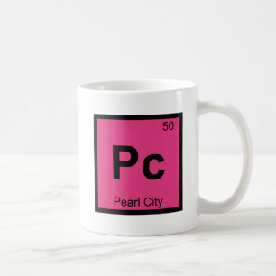 Pc - Pearl City Oahu Hawaii Chemistry Symbol Coffee Mug