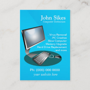 PC Repair Computer Technician Business Card