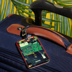 PCB board, electronic parts and printed circuit Luggage Tag