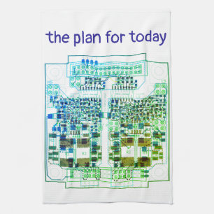 PCB Printed Circuit Board Plate Tea Towel