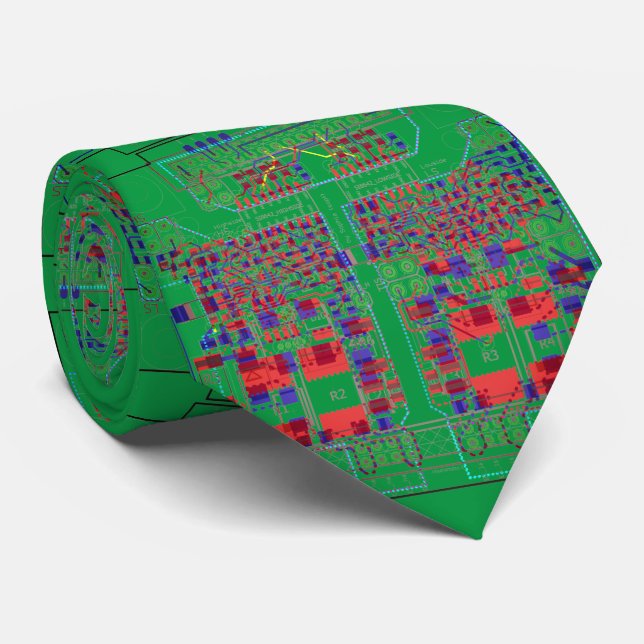 PCB Printed Circuit Board Platinen Krawatte Schlip Tie (Rolled)