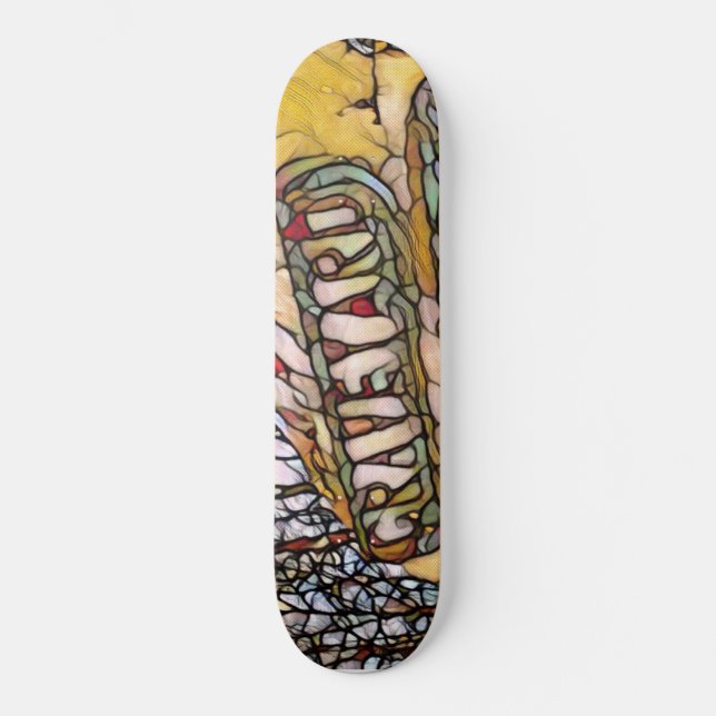 PCC Graveyard Stain Glass Skateboard (Front)